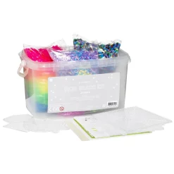 Rørperler 30.000 stk. – vores gigantiske sæt med mellemstore perler Ø5 mm + 6 perleplader