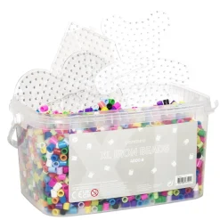 Rørperler XL 4000 stk. – supermix i æske med masser af store perler a Ø9 mm + 3 stiftplader