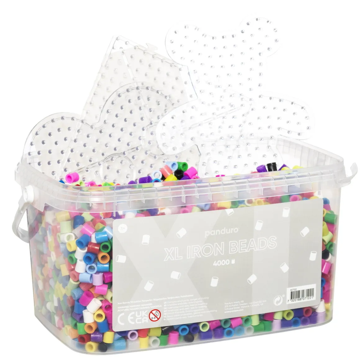 Rørperler XL 4000 stk. – supermix i æske med masser af store perler a Ø9 mm + 3 stiftplader