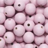 Runde træperler Ø12 mm, cirka 75 stk. lys rosa