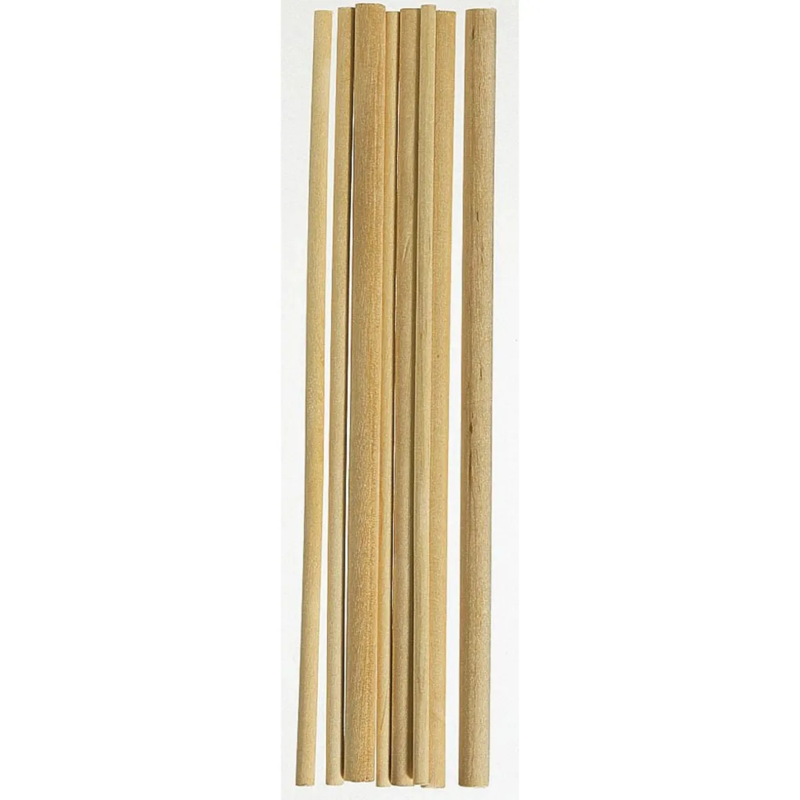Rundstokke bland. 8 stk