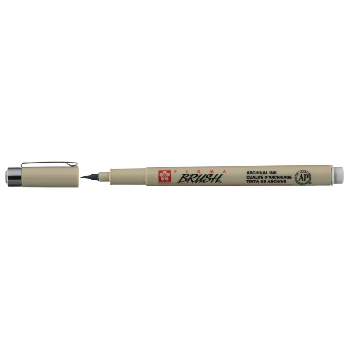 Sakura Pigma Brush Light cool grey – lysegrå penselspids