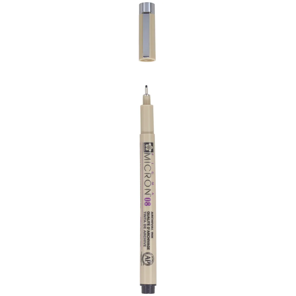 Sakura Pigma Micron 08 Black – sort fineliner 0,5 mm