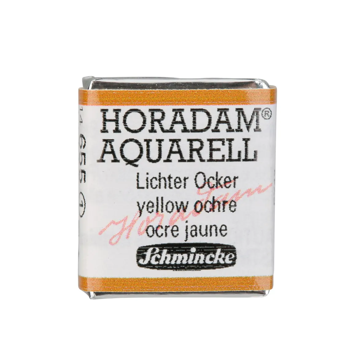 Schmincke Horadam akvarelfarve ½ kop – Yellow ochre 655