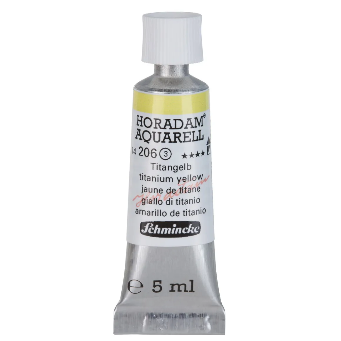 Schmincke Horadam akvarelfarve5 ml – Titanium yellow 206