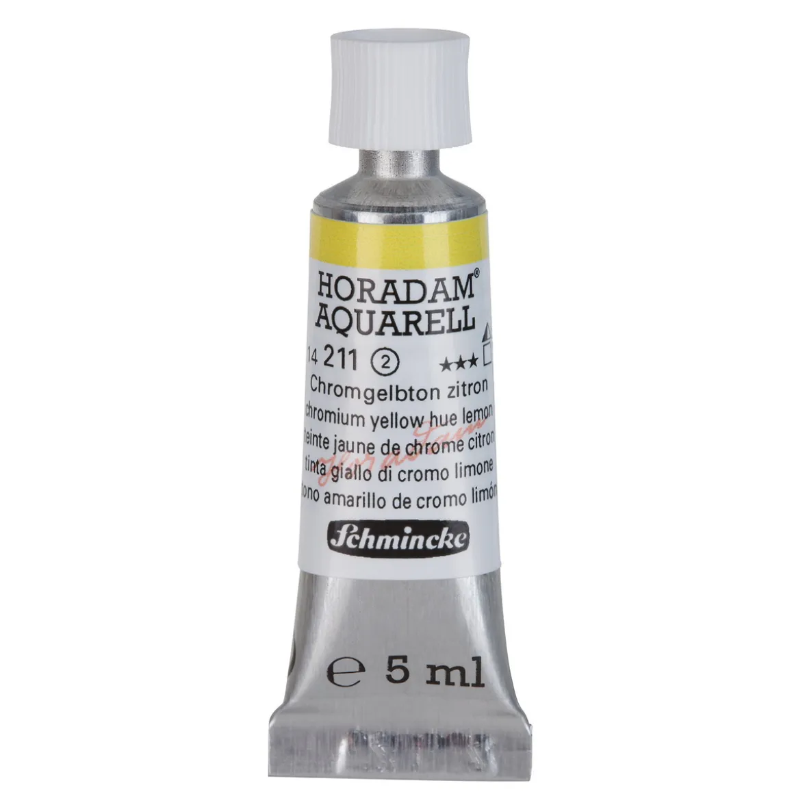Schmincke Horadam akvarelfarve5 ml – Chromium yellow hue lemon 211