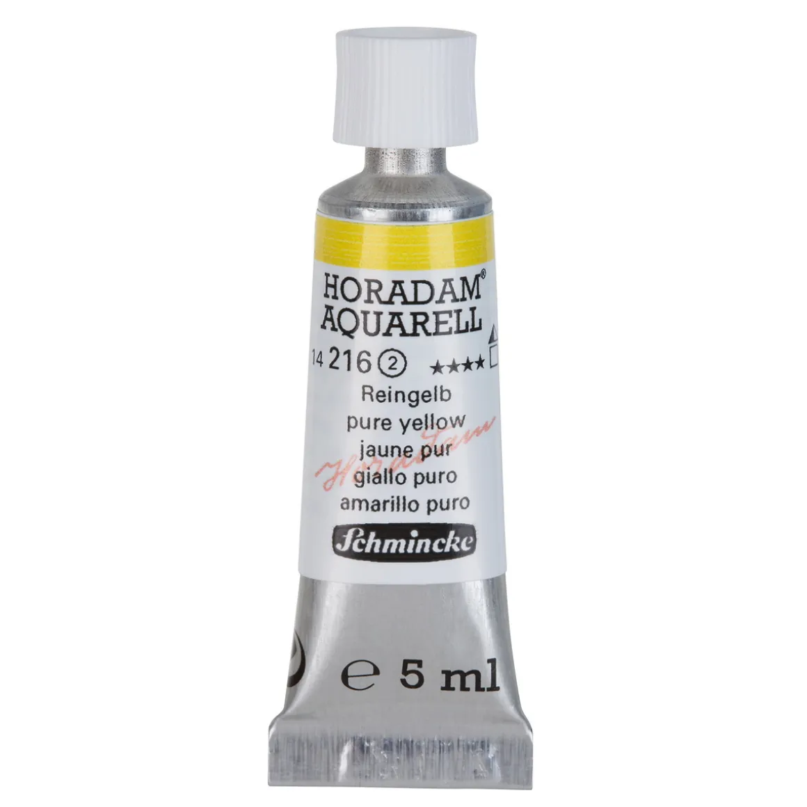 Schmincke Horadam akvarelfarve5 ml – Pure yellow 216