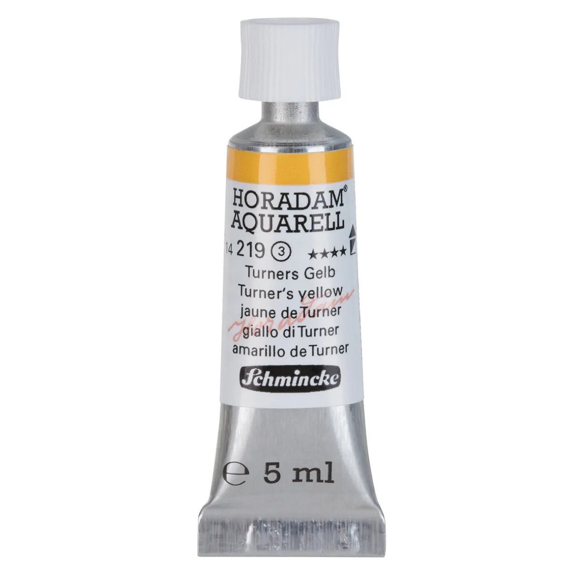 Schmincke Horadam akvarelfarve5 ml – Turner´s yellow 219