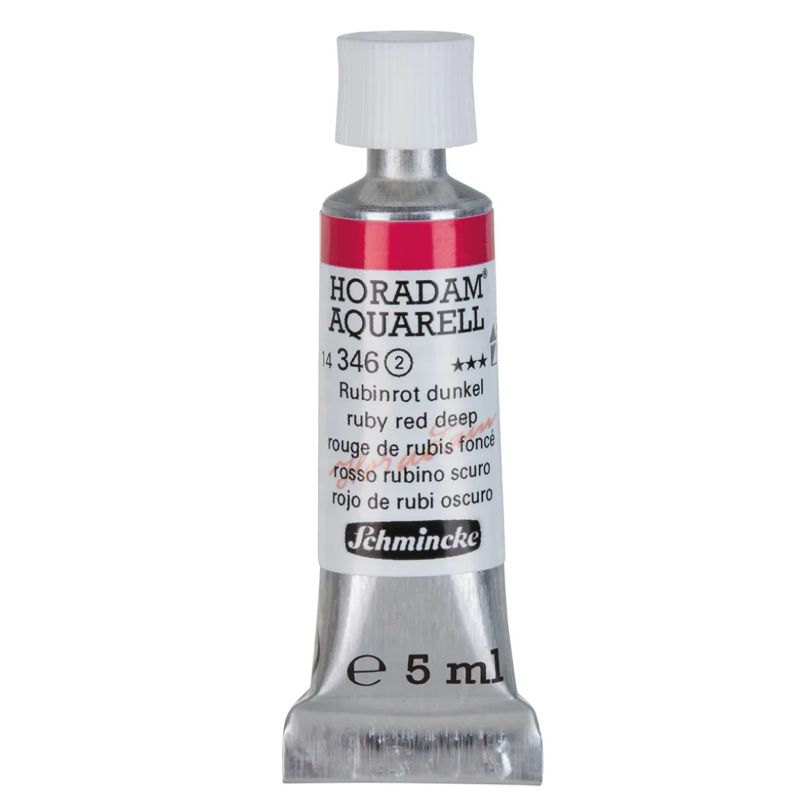 Schmincke Horadam akvarelfarve5 ml – Ruby red deep 346