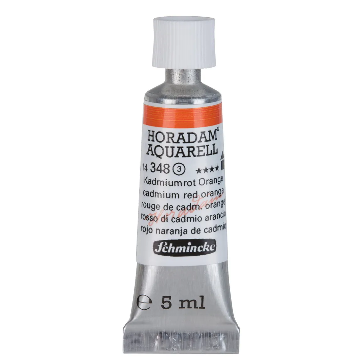 Schmincke Horadam akvarelfarve5 ml – Cadmium red orange 348