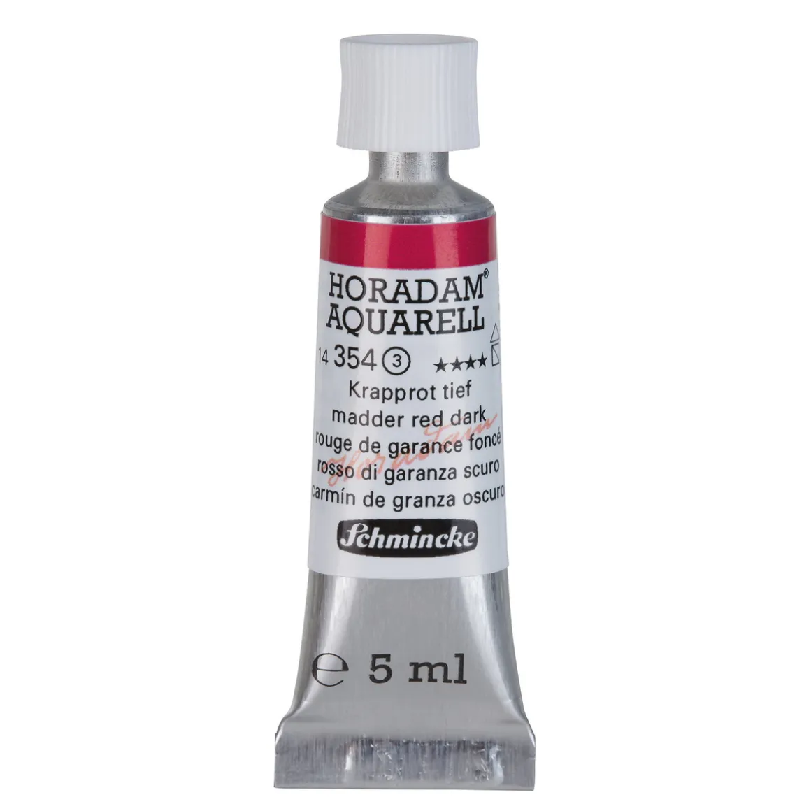 Schmincke Horadam akvarelfarve5 ml – Madder red dark 354
