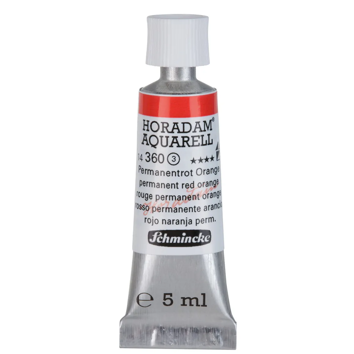 Schmincke Horadam akvarelfarve5 ml – Permanent red 361