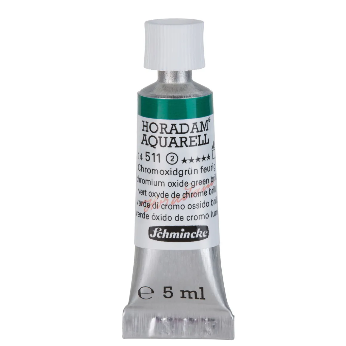 Schmincke Horadam akvarelfarve5 ml – Chromium oxide green brilliant 511