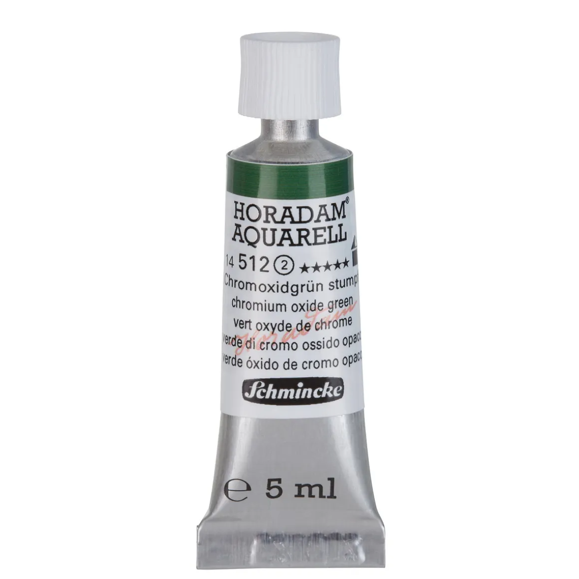 Schmincke Horadam akvarelfarve5 ml – Chromium oxide green 512