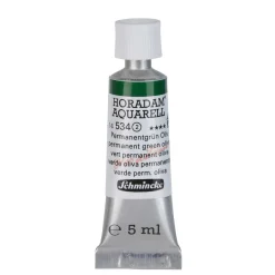 Schmincke Horadam akvarelfarve5 ml – Permanent green olive 534
