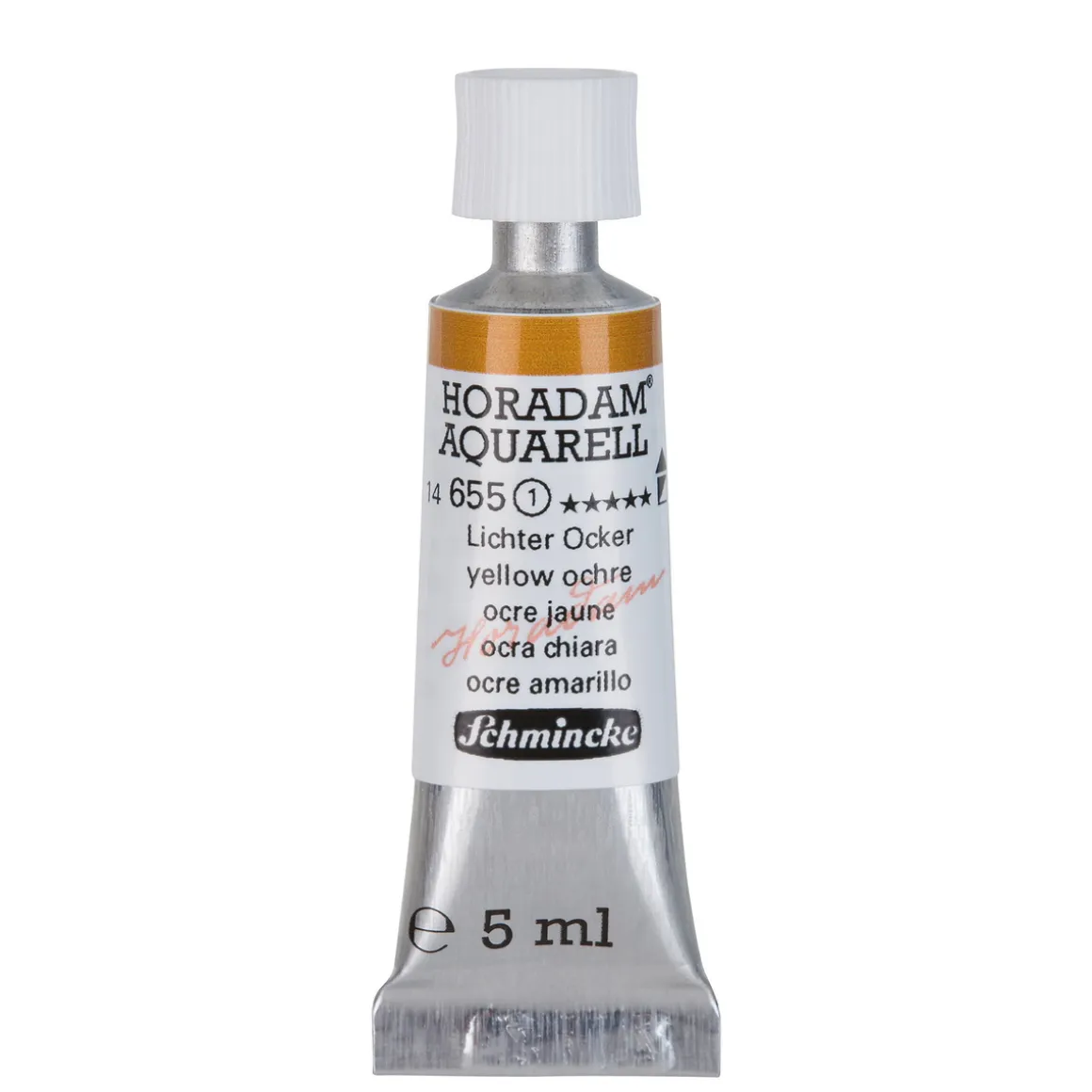Schmincke Horadam akvarelfarve5 ml – Yellow ochre 655