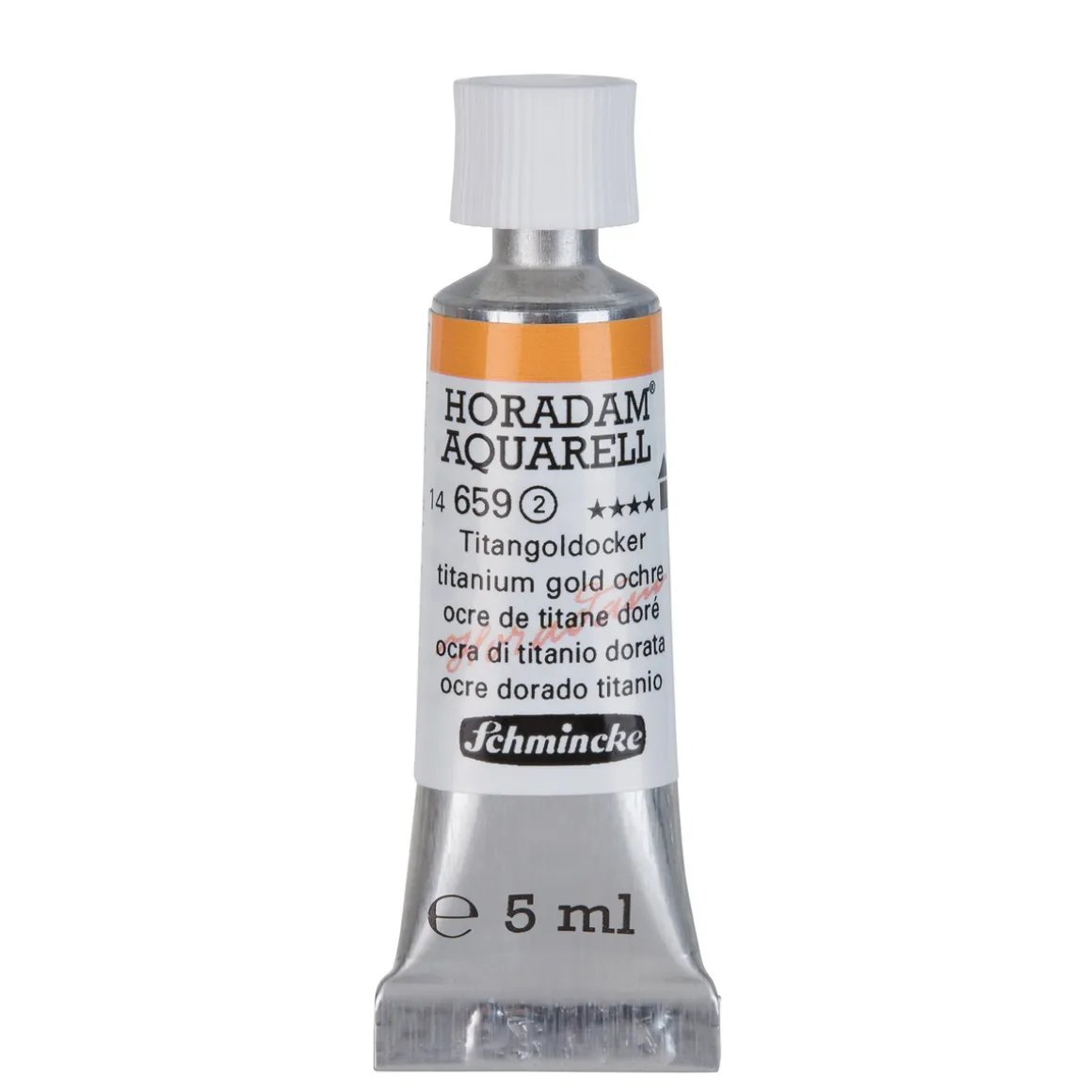 Schmincke Horadam akvarelfarve5 ml – Titanium gold ochre 659