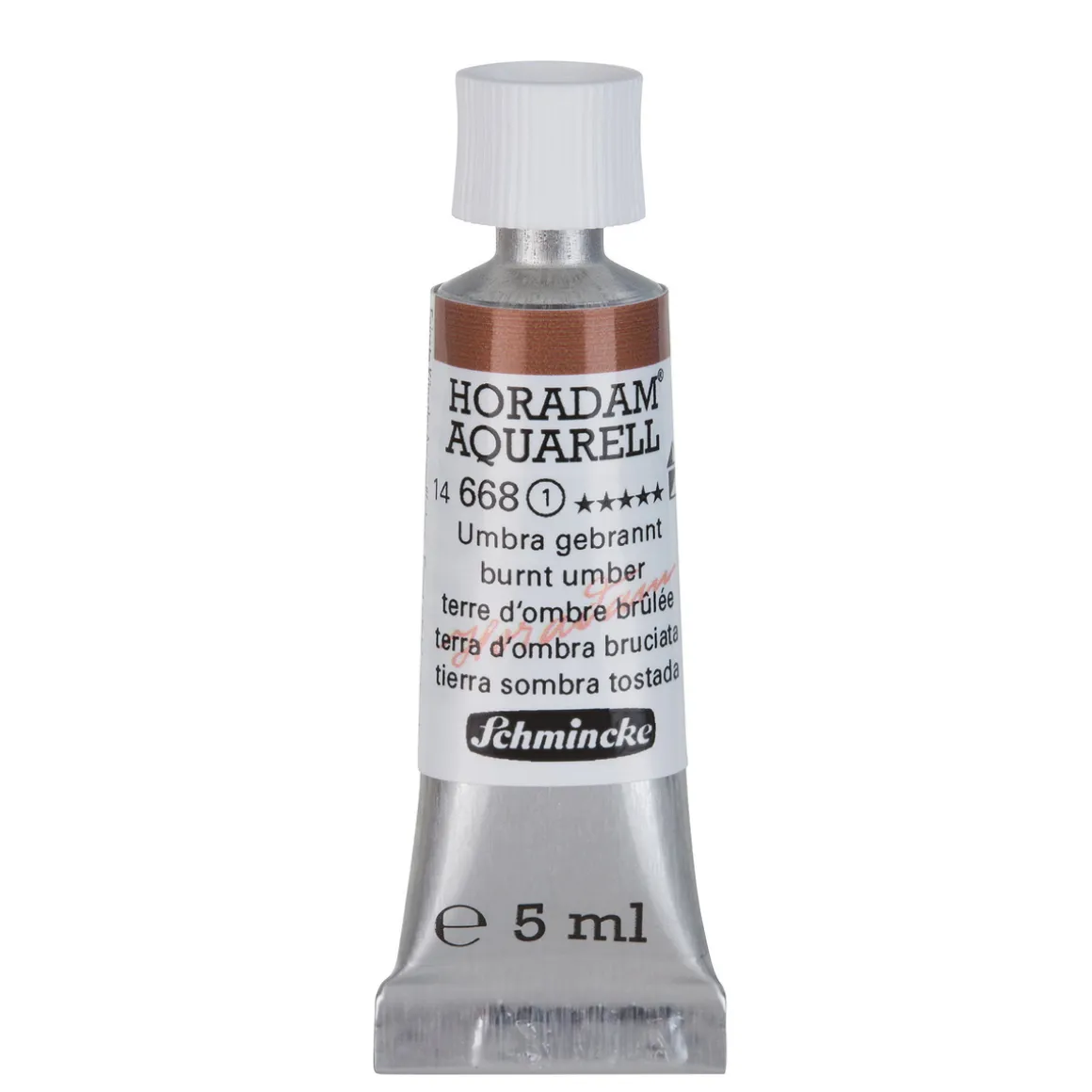 Schmincke Horadam akvarelfarve5 ml – Burnt umber 668
