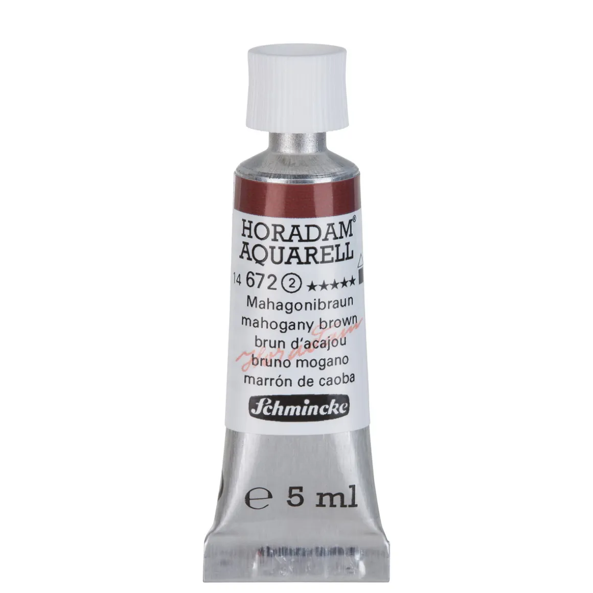 Schmincke Horadam akvarelfarve5 ml – Mahogany brown 672