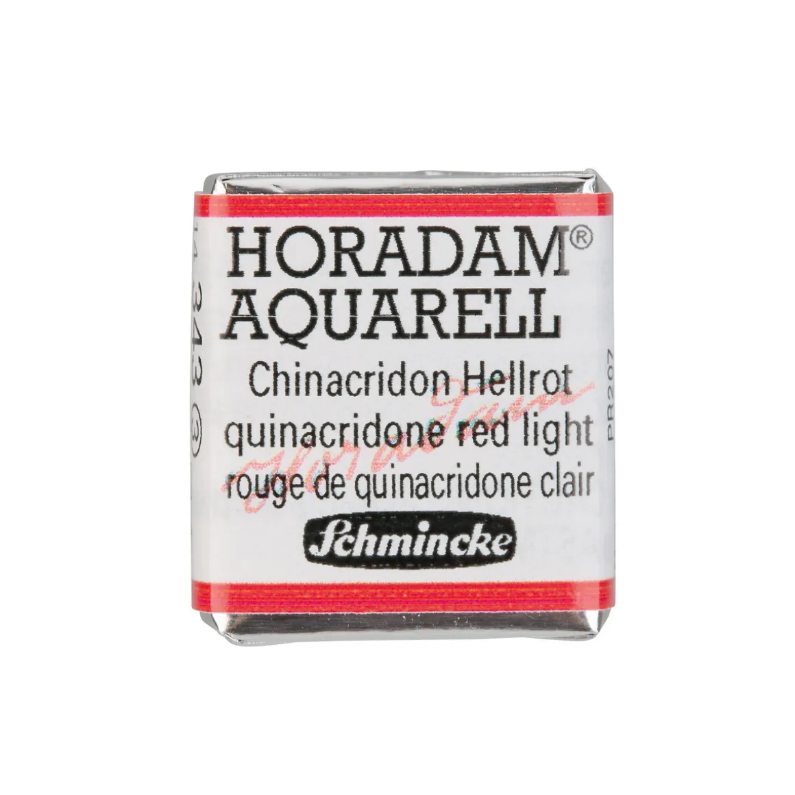 Schmincke Horadam akvarelfarve ½ kop – Quinacridone red light 343
