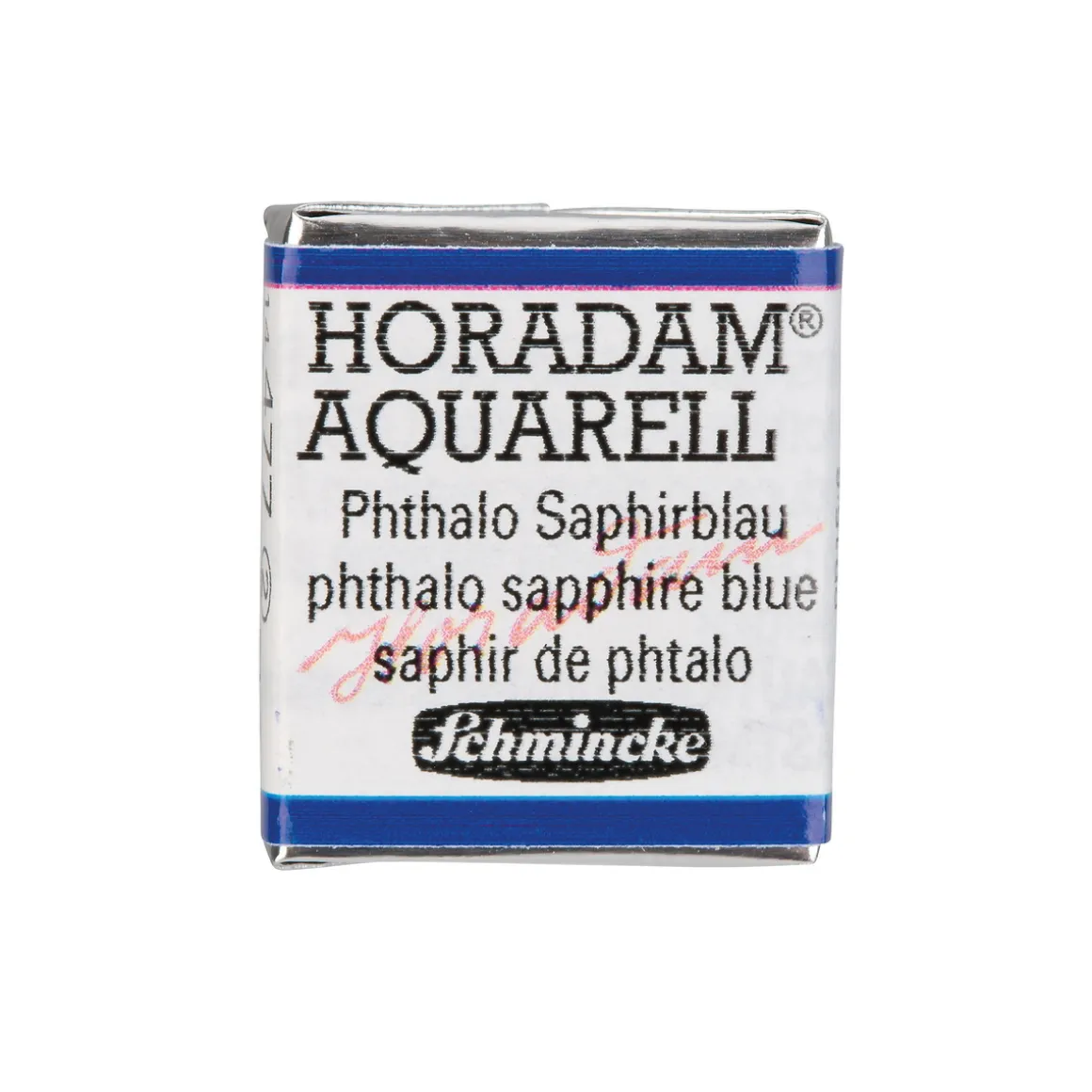 Schmincke Horadam akvarelfarve ½ kop – Phthalo sapphire blue 477