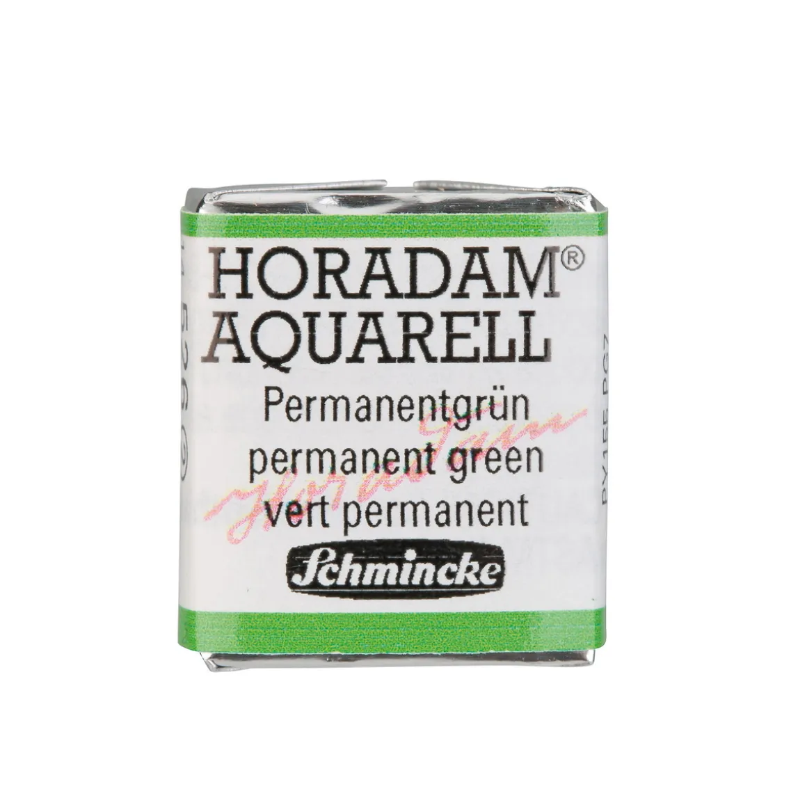 Schmincke Horadam akvarelfarve ½ kop – Permanent green 526