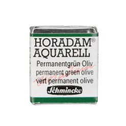 Schmincke Horadam akvarelfarve ½ kop – Permanent green olive 534