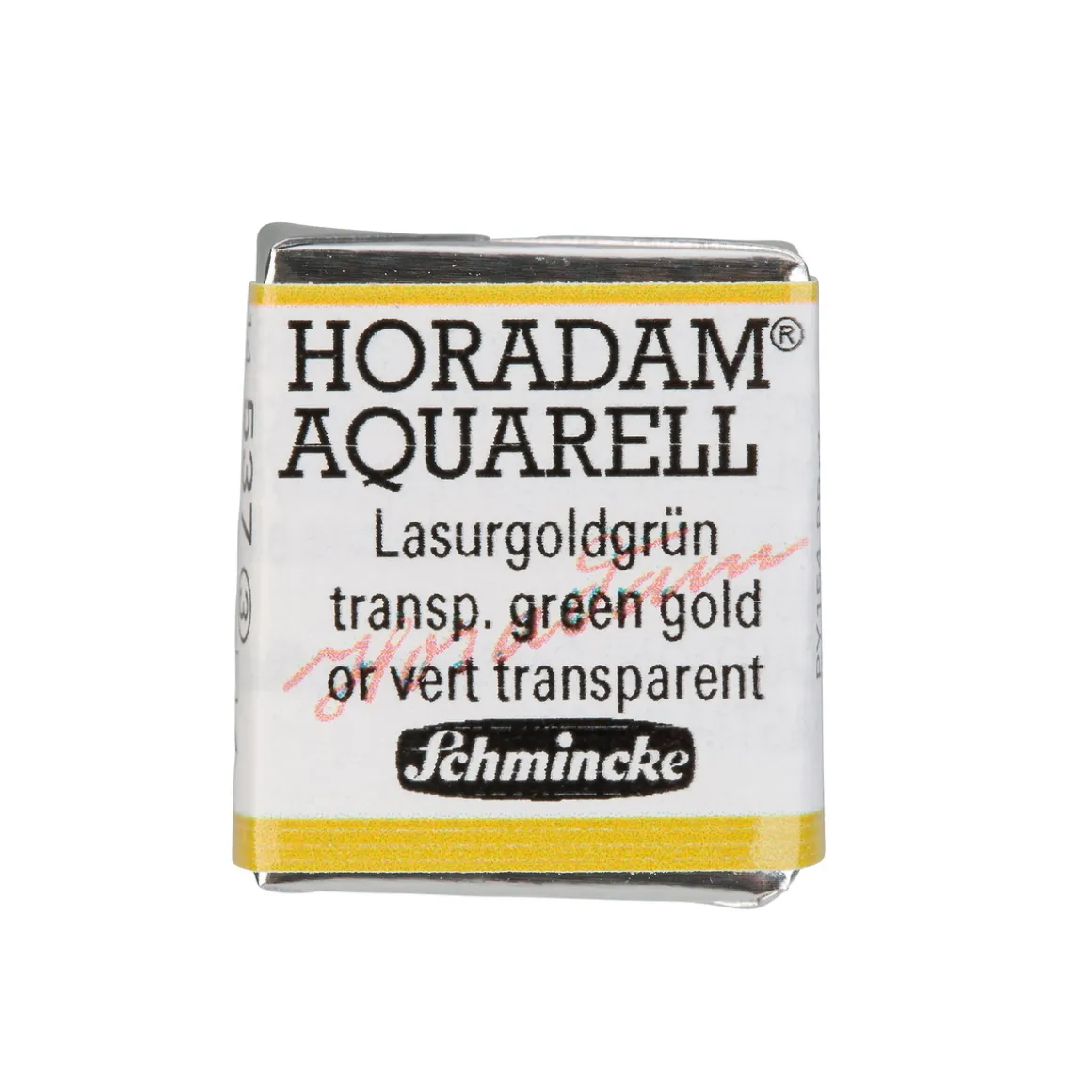 Schmincke Horadam akvarelfarve ½ kop – Transparent green gold 537