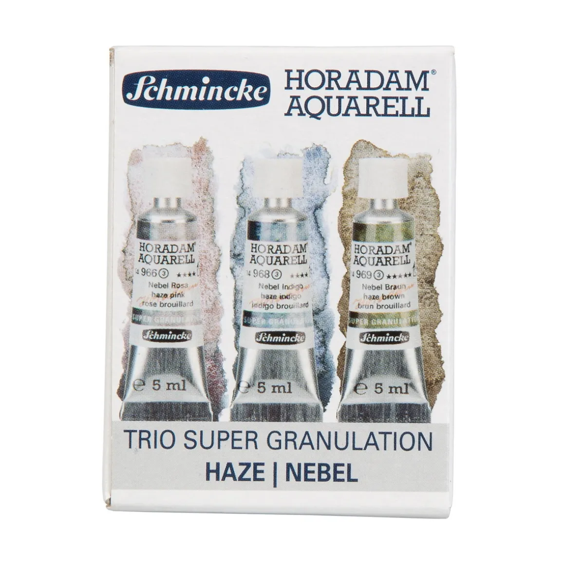 Schmincke Horadam Supergranulation akvarelfarve – 3×5 ml Haze Colours
