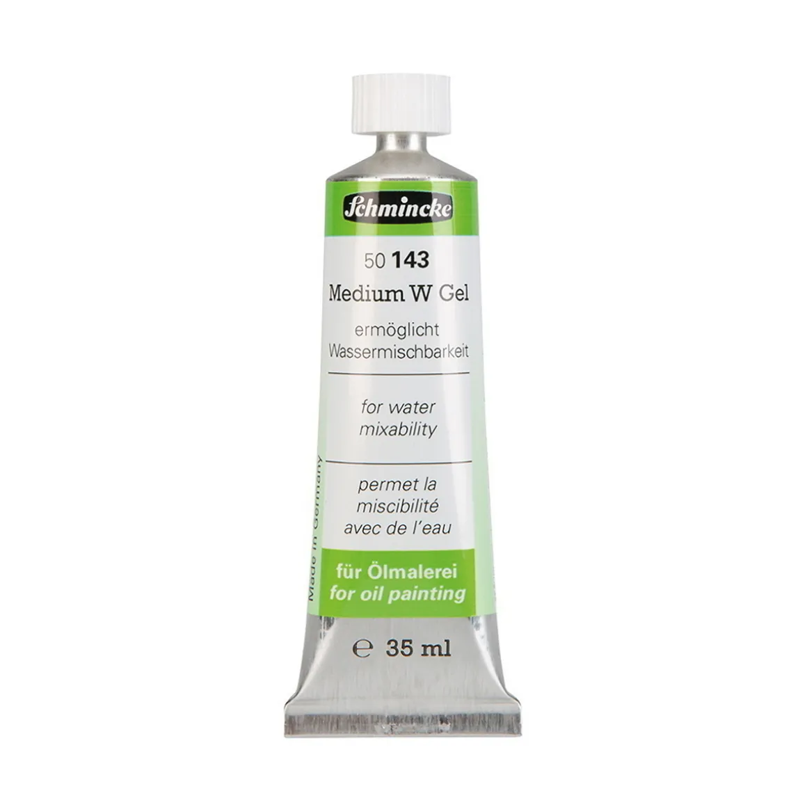 Schmincke Medium W Gel 35 ml – gelbaseret medium, som gør oliefarver vandopløselige