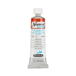 Schmincke Norma Blue vandopløselig oljemaling 35 ml Poppy red 21304