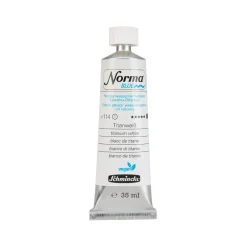 Schmincke Norma Blue vandopløselig oljemaling 35 ml Titanium white 21114