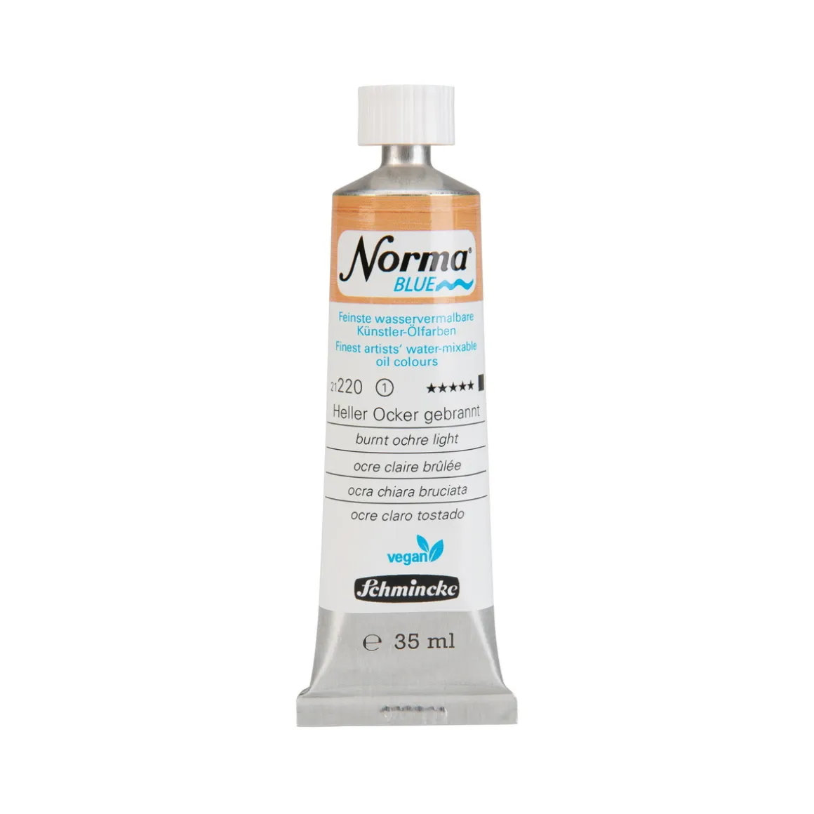 Schmincke Norma Blue vandopløselig oljemaling 35 ml Burned ochre light 21220