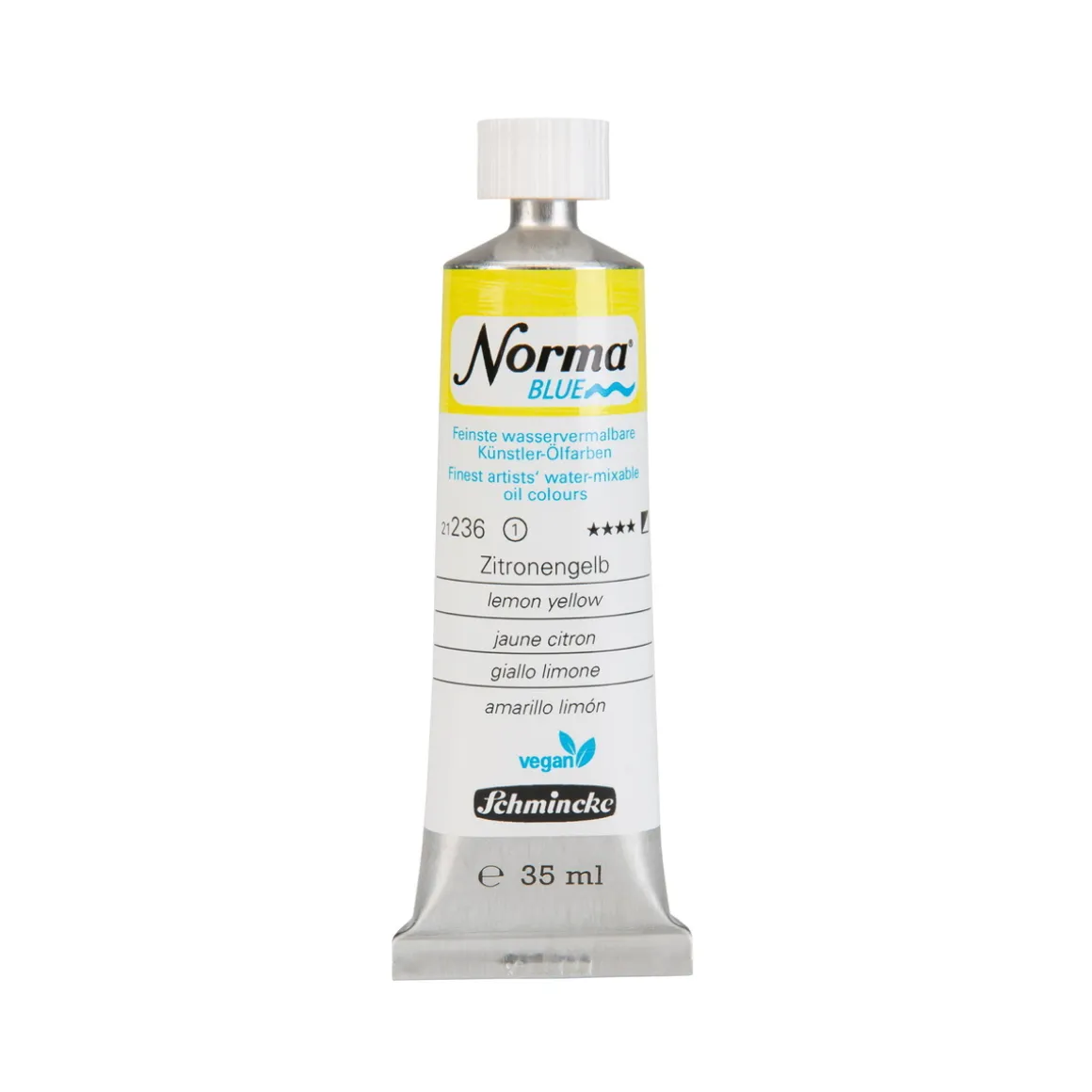 Schmincke Norma Blue vandopløselig oljemaling 35 ml Lemon yellow 21236