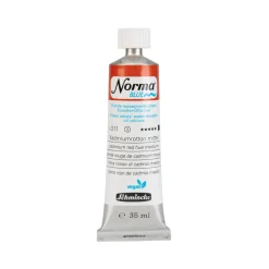 Schmincke Norma Blue vandopløselig oljemaling 35 ml Cadmium red hue medium 21311