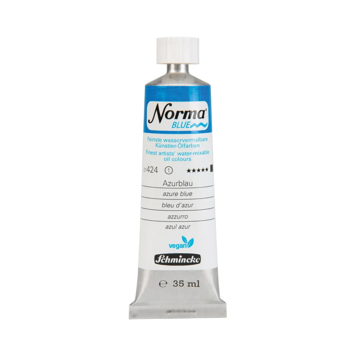 Schmincke Norma Blue vandopløselig oljemaling 35 ml Azure blue 21422