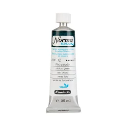 Schmincke Norma Blue vandopløselig oljemaling 35 ml Chrome oxide green brilliant 21502