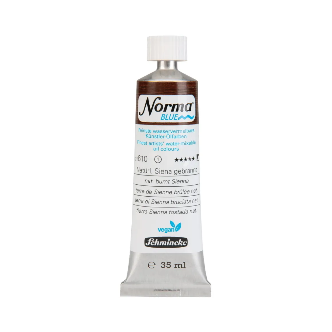 Schmincke Norma Blue vandopløselig oljemaling 35 ml Burnt sienna 21610