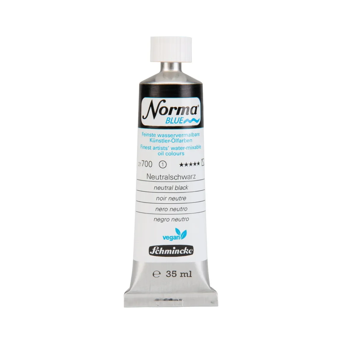 Schmincke Norma Blue vandopløselig oljemaling 35 ml Neutral black 21700