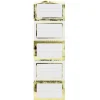 Selvklæbende etiketter rammer i guldmetallic 100 stk. Hvert etiket måler 58×36 mm
