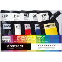 Sennelier Abstract Innovative Acrylic 5×120 ml – prøv en innovativ akrylfarve!
