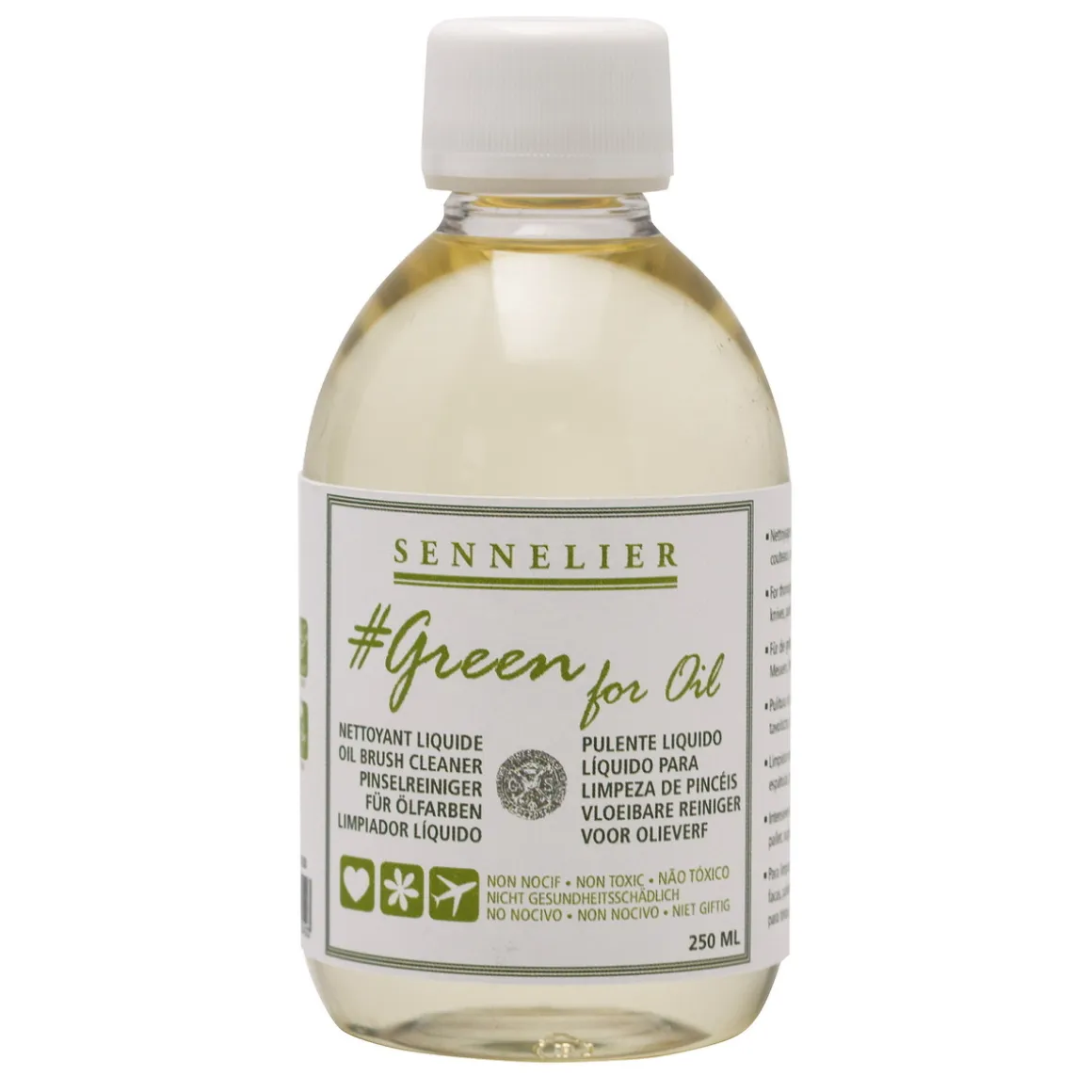 Sennelier Green for Oil Brush Wash, penselrens til oliemaling, 250 ml