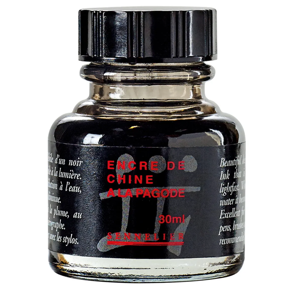 Sennelier Ink A La pagode, sort tusch/blæk 250 ml