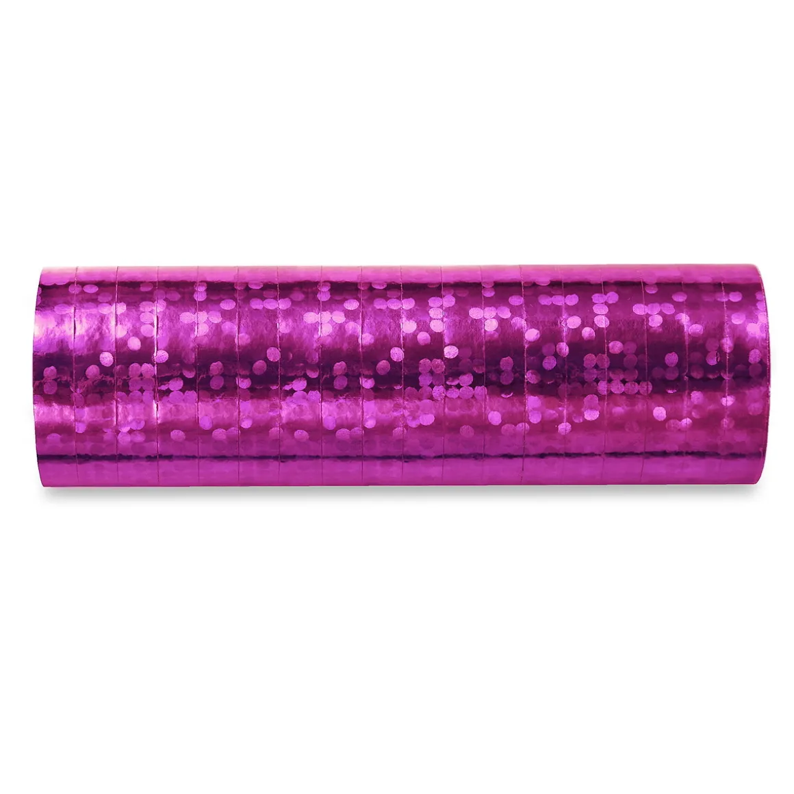 Serpentiner i flot glitrende rosa, 18 stk., 3,8 m
