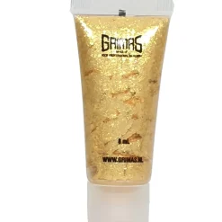 Shimmer gel 8 ml guld, skøn glittersminke til fest og karneval