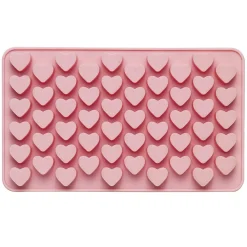 Silikoneform hjerte med 50 hjerter, 180×110×15 mm