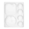 Silikonepalet med 6 fordybninger, 12×15,5×1,5 cm