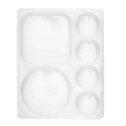 Silikonepalet med 6 fordybninger, 12×15,5×1,5 cm