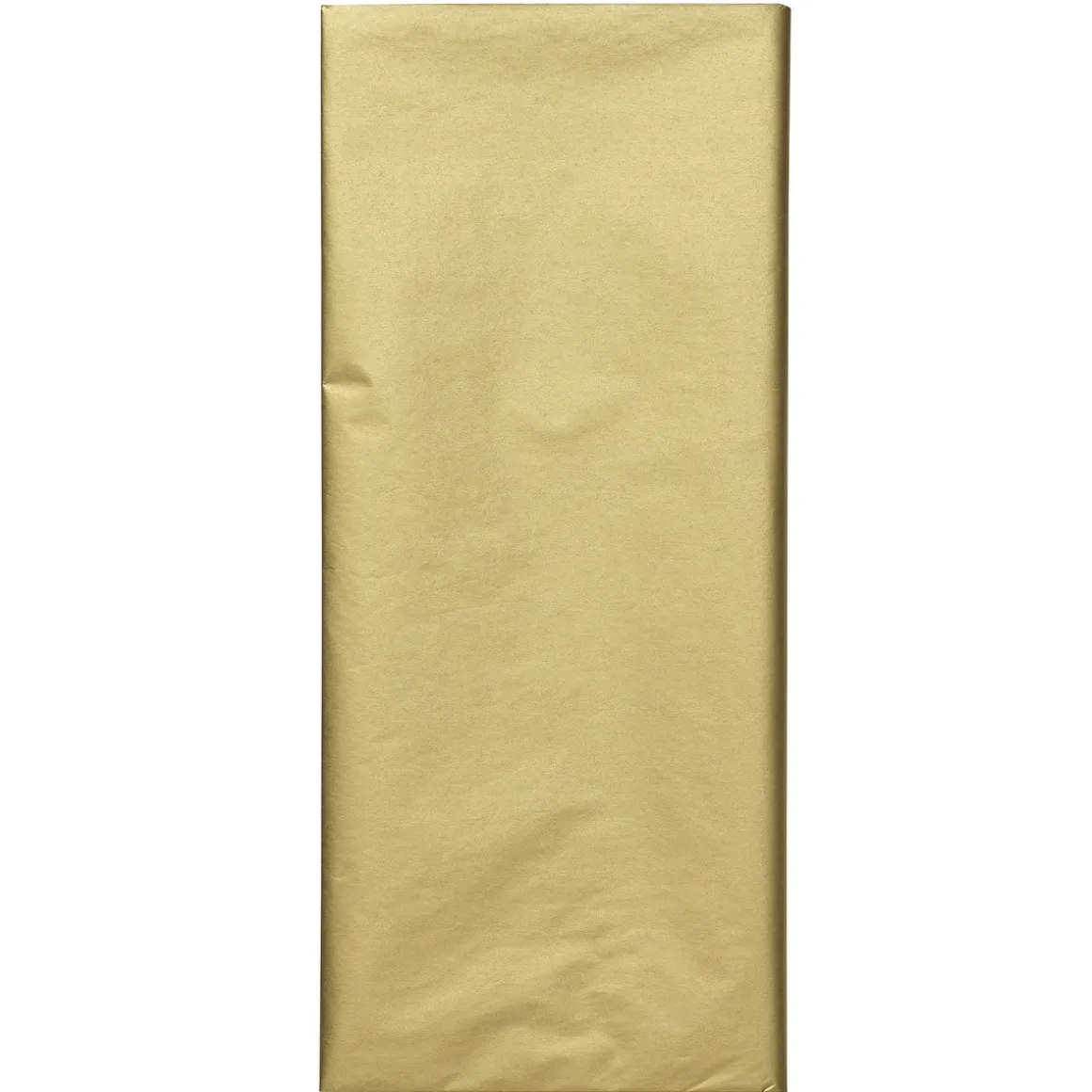 Silkepapir 5 ark à 70×50 cm, guldfarvede ark. 17 g/m²