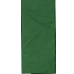 Silkepapir 25 ark à 70×50 cm, mørkegrønne ark. 14 g/m²